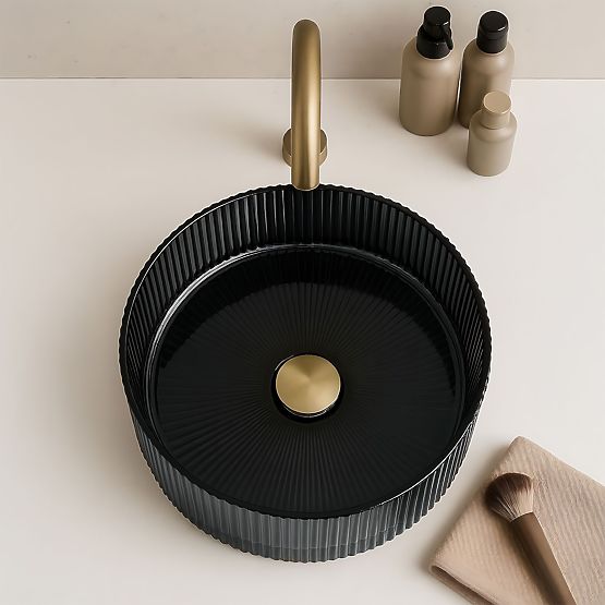 Zeitloses Waschbecken Rea Ingrid 36 Schwarz