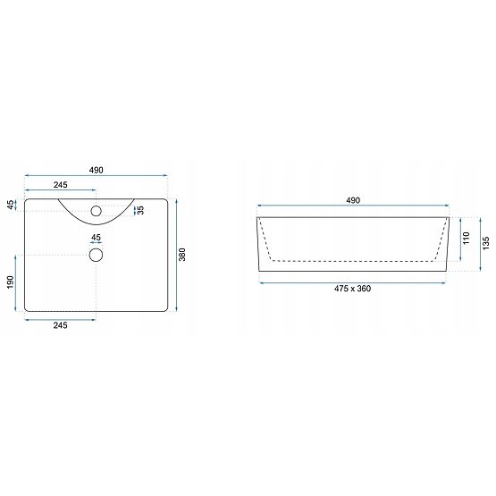 Zeitloses Waschbecken REA Kelly Marmo