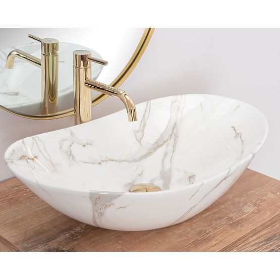 Zeitloses Waschbecken Rea Royal Aiax Shiny