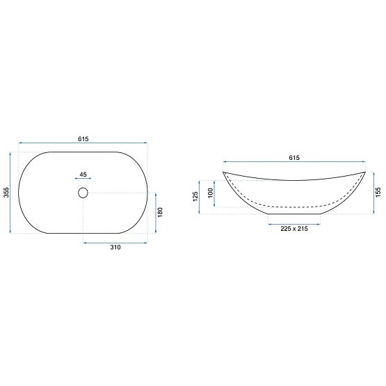 Zeitloses Waschbecken Rea Royal Powder Pink Matt
