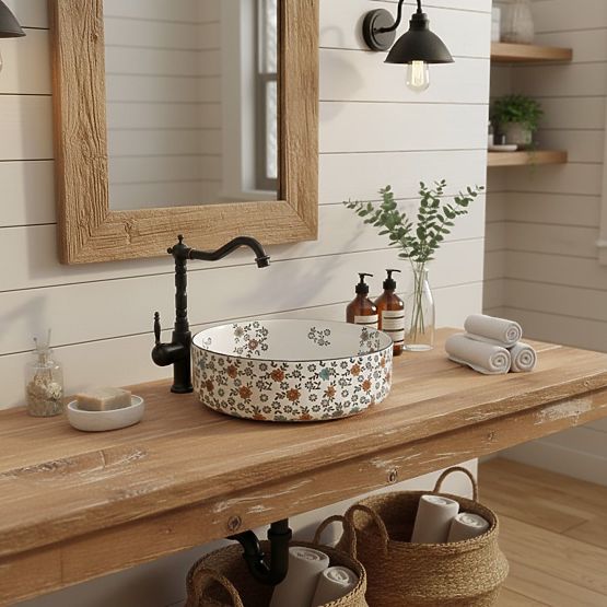 Zeitloses Waschbecken Rea Stefania Fiori