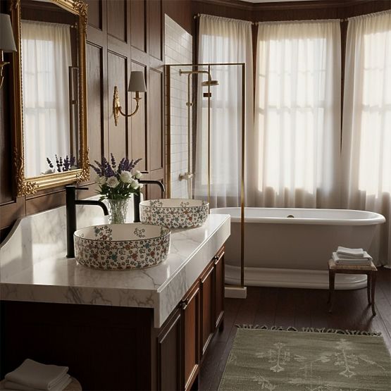 Zeitloses Waschbecken Rea Stefania Fiori