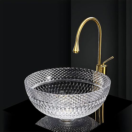 Zeitloses Waschbecken Rea Sue Transparent