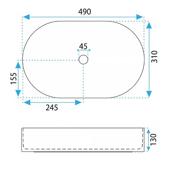 Zeitloses Waschbecken Rea Vanda Bubble Gum Matt