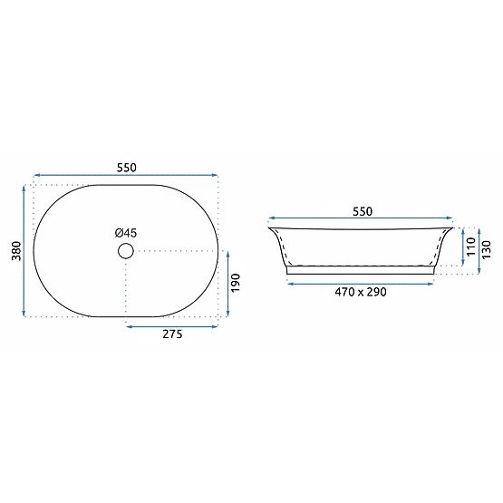 Zeitloses Waschbecken REA WILMA RUSTIC
