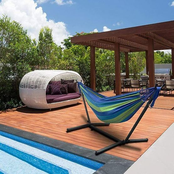 Zweipersonen-Hängematte 480143A BLAU