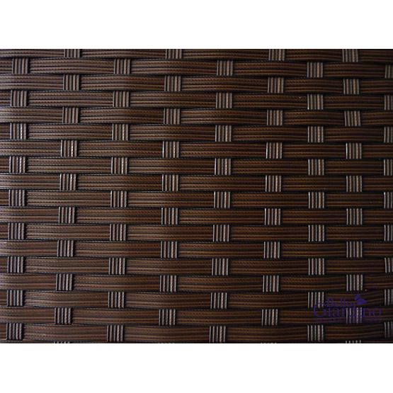 Zweisitzer-Sofa mit Technorattan-Tisch TINTO schwarz