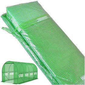 Abdeckung für Folientunnel für Garten-Gewächshaus 2,5x4 m