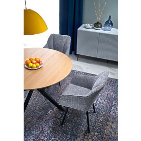 ACORD ausziehbarer Tisch, natur/schwarz (2p=1 Stück)