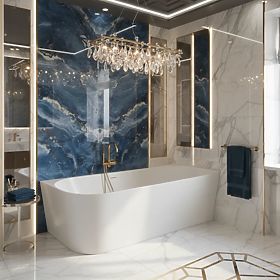 Acryl-Eckbadewanne BELLANTO SLIM 170 Rechts, Rea