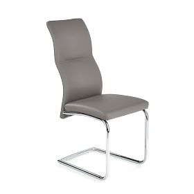 ARCO Chromstuhl aus Metall / Kunstleder Farbe Asche (1p=2 Stück)