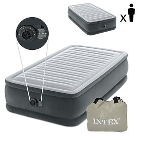 Aufblasbare Matratze 191x99 cm mit Pumpe Einzelbett INTEX DELUXE 64412ND