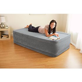 Aufblasbare Matratze 191x99 cm mit Pumpe Einzelbett INTEX DELUXE 64412ND