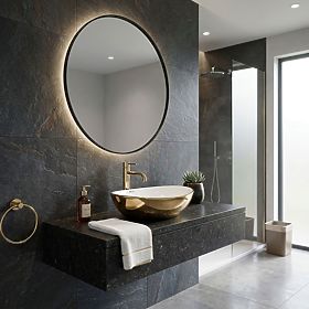 Aufsatzwaschbecken Rea Sofia Gold / Weiß