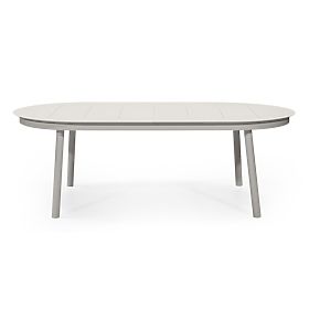 Ausziehbarer Gartentisch Marinelli 230-300 cm, Aluminium, hellbeige, lectus