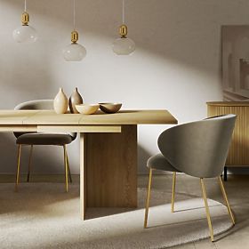 Ausziehbarer Tisch Jose 140-200 cm, rechteckig, Eiche Cremona Torro, lectus