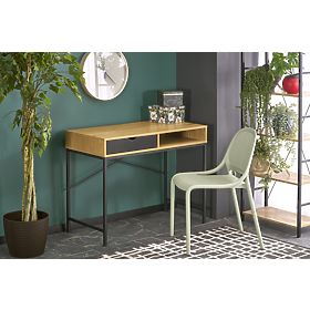 B50 Schreibtisch natur / schwarz