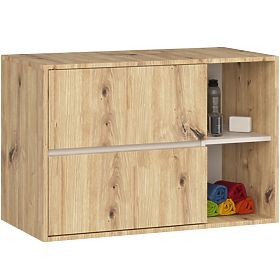 BADEZIMMERSCHRANK UNTER DEM WASCHBECKEN VAMI W90 2SZ 2P EICHE ARTISAN / KASCHMIR