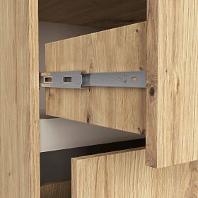BADEZIMMERSCHRANK FÜR WASCHBECKEN VAMI W90 2SZ 2P PK EICHE ARTISAN / KASCHMIR