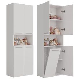 Badezimmerschrank Nel 1K/DK WEISS