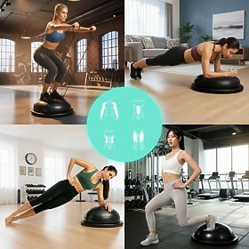 Balanceplattform mit Expandern Halbkugel Balance-Trainer + Pumpe ModernHome