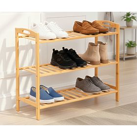 Bambus Schuhregal 3 Ebenen Astaria