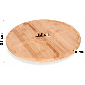 Bambus-Snack- und Käseplatte Gracja