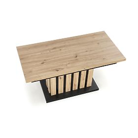 BARETTI Couchtisch Eiche Artisan/Schwarz