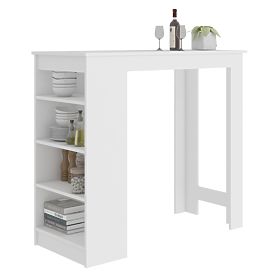 Bartisch für Barhocker 115 cm Weiß