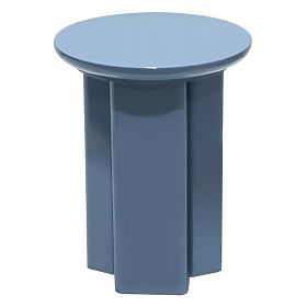 Beistelltisch Brie 40 cm, gedämpftes Blau, glänzend
