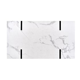 BLANCA Couchtisch weißer Marmor – schwarz, Halmar