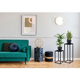 Blumenständer Piatto Loft 60 cm schwarz