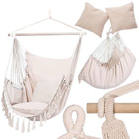 Brasilianischer Hängesessel BAHIO beige