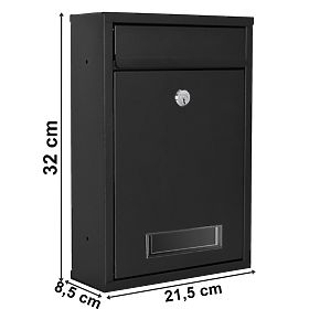 Briefkasten für Briefe Gustav schwarz