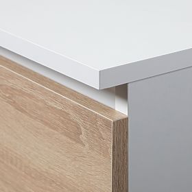 BÜROREGAL R 80 cm CLP R11 PK WEISS / SONOMA