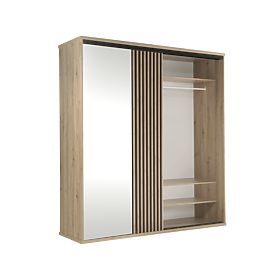 CALI großer Kleiderschrank mit Lamellen C15 Artisan, Halmar