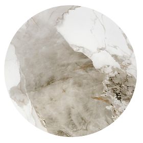 CECILIA_S Couchtisch weißer Marmor / grau / gold (2p=1Stk), Halmar