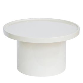 Couchtisch Chia, 70 cm, weiß, glänzend