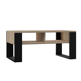Couchtisch Modern 2P EICHE SONOMA SCHWARZ