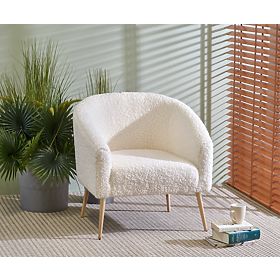 Design-Sessel GRIFON - Creme, Halmar