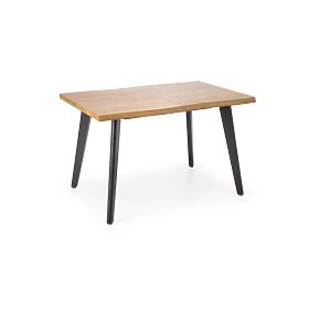 DICKSON 2 ausziehbarer Tisch 150-210/90 cm, Platte - natur, Beine - schwarz (2p=1Stk)