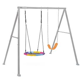 Doppelte Gartenschaukel Kinderspielplatz für Kinder Vogelnest INTEX 44126, INTEX