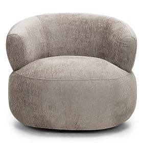 Drehstuhl Ambi beige, runde Formen, lectus