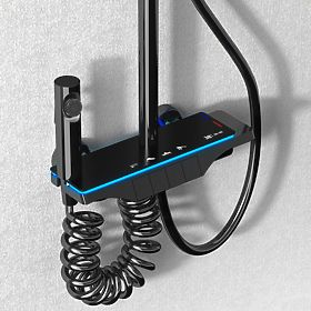 Duschset REA Savio mit LED-Display Schwarz, Rea