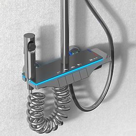 Duschset REA Savio mit LED-Display Titan, Rea