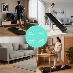 Elektrisches Laufband für Zuhause Walking Pad unter dem Tisch 6 km/h ModernHome, MOVEPRO