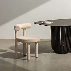 Esszimmerstuhl Pedro 2.0, beige, Bouclé, lectus