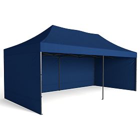 Express Geschäftspavillon - 3x6 m - blau