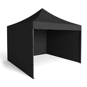 Express-Handelspavillon 3x3 m schwarz
