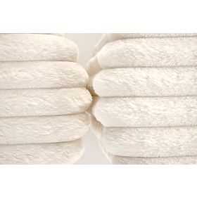 FIDO Set aus 2 Poufs, Creme/Gold (1p=1Set)